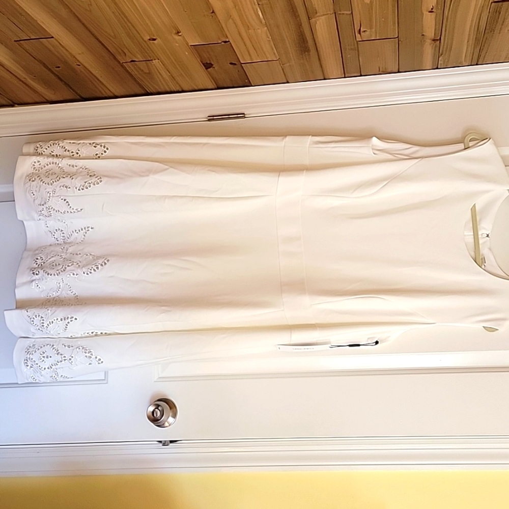 White calvin klein dress new never word